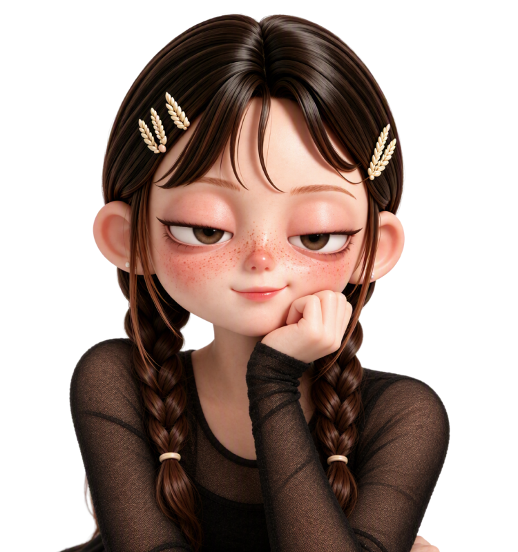 HeyCindy 黑衣女性数字角色